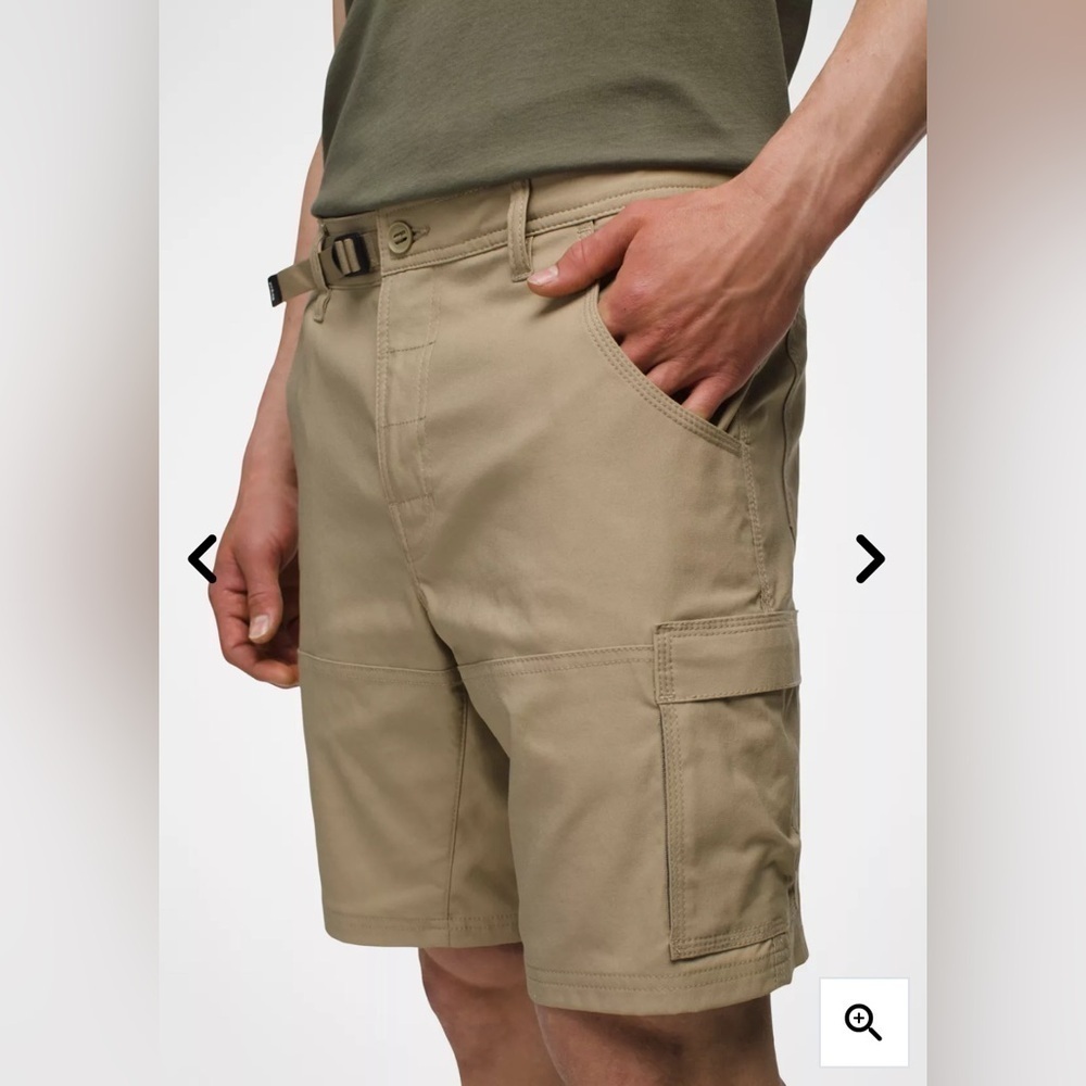 NWT Prana Stretch Zion E-Waist Short II in Sandbar Size Small 10” Inseam - Picture 3 of 9